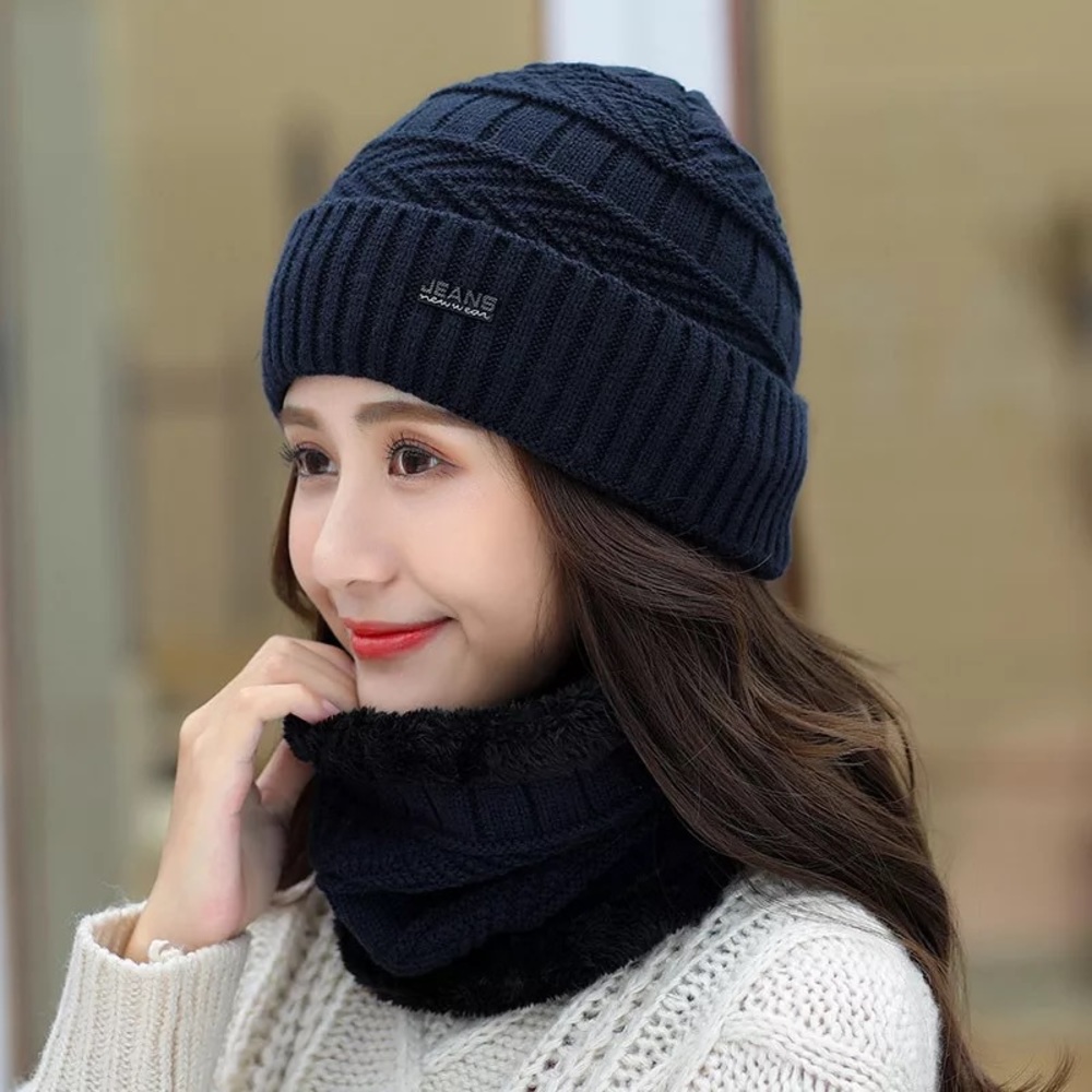5 Set of hats and scarves for men and women for winter very warm and comfortable